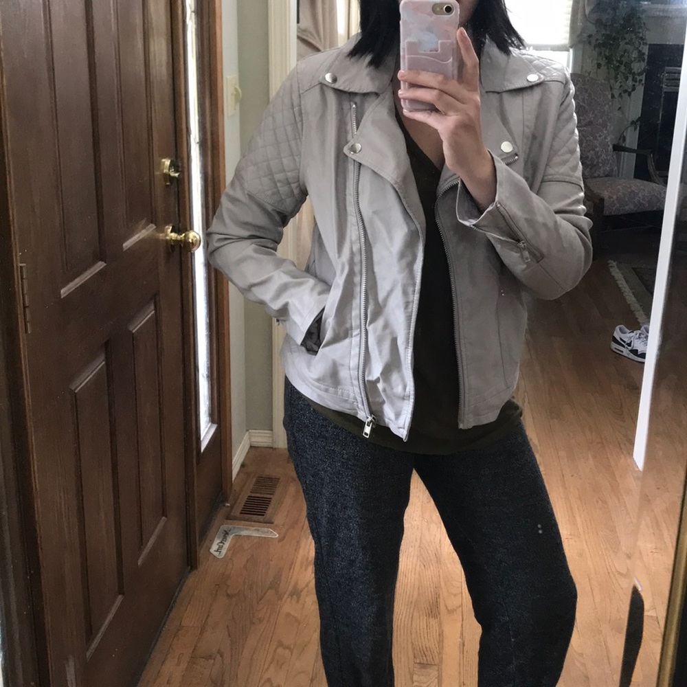 Forever 21 Taupe Faux Leather jacket